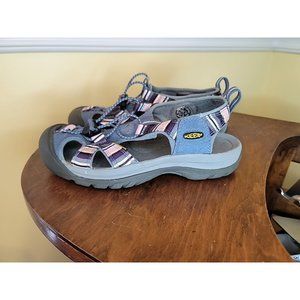 Keen Women Shoe Venice H2 Size 7 Blue Athletic Sandal Sport Hiking